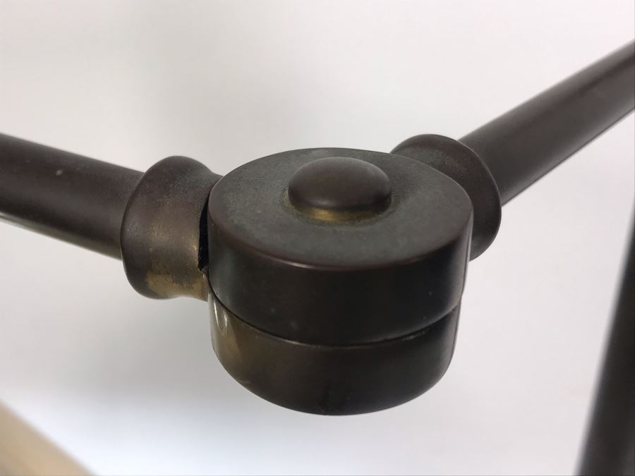 Robert Abbey Heavy Brass Adjustable Swing Arm Table Lamp [Photo 7]