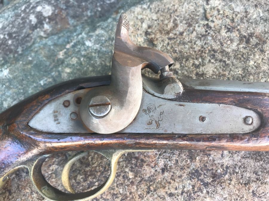 Antique East India Company 1811 Modified Cavalry Pistol Originally Flintlock EIC Rampant Lion British Empire 9' Barrel Gun [Photo 3]
