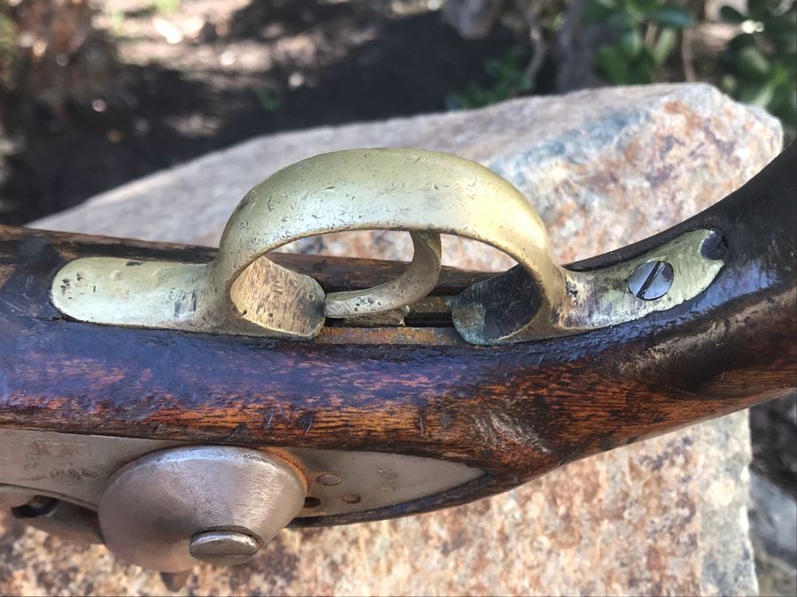 Antique East India Company 1811 Modified Cavalry Pistol Originally Flintlock EIC Rampant Lion British Empire 9' Barrel Gun [Photo 47]