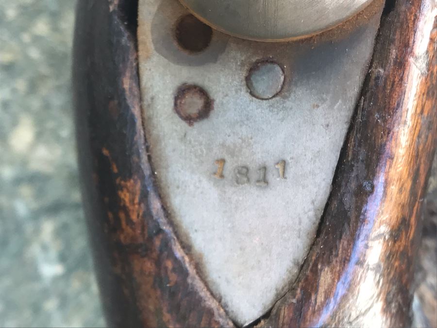 Antique East India Company 1811 Modified Cavalry Pistol Originally Flintlock EIC Rampant Lion British Empire 9' Barrel Gun [Photo 6]