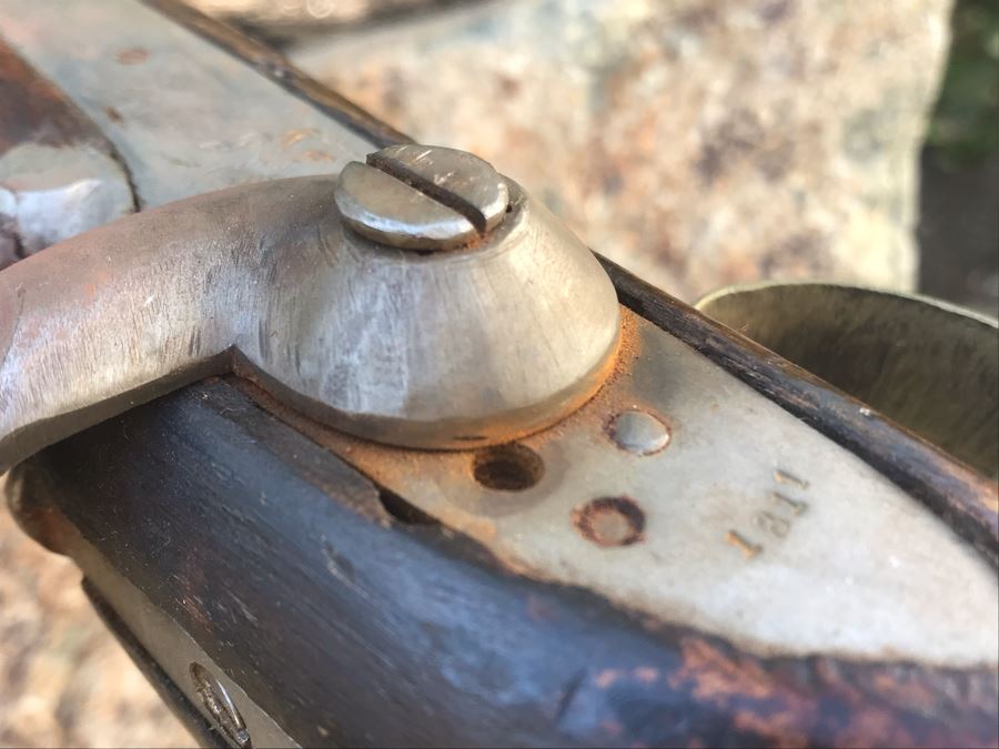 Antique East India Company 1811 Modified Cavalry Pistol Originally Flintlock EIC Rampant Lion British Empire 9' Barrel Gun [Photo 49]