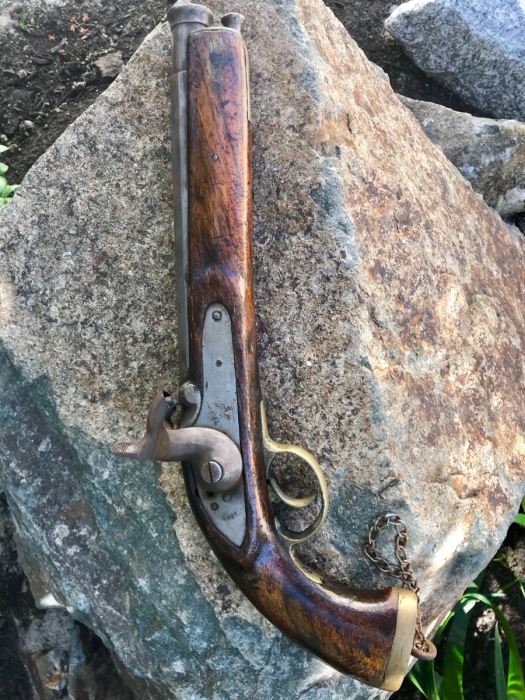 Antique East India Company 1811 Modified Cavalry Pistol Originally Flintlock EIC Rampant Lion British Empire 9' Barrel Gun [Photo 29]
