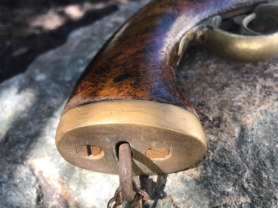 Antique East India Company 1811 Modified Cavalry Pistol Originally Flintlock EIC Rampant Lion British Empire 9' Barrel Gun [Photo 11]