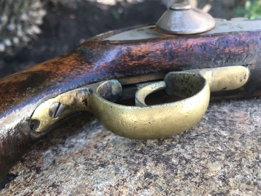 Antique East India Company 1811 Modified Cavalry Pistol Originally Flintlock EIC Rampant Lion British Empire 9' Barrel Gun [Photo 8]