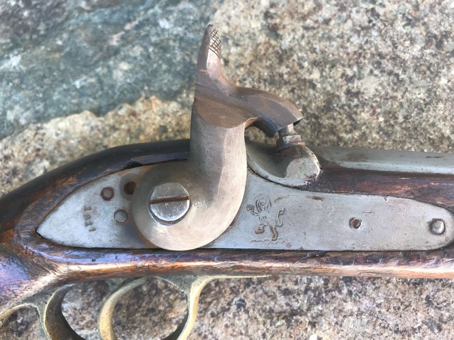 Antique East India Company 1811 Modified Cavalry Pistol Originally Flintlock EIC Rampant Lion British Empire 9' Barrel Gun [Photo 31]