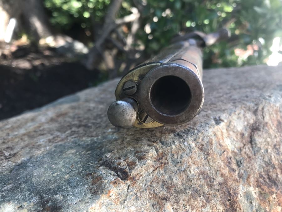 Antique East India Company 1811 Modified Cavalry Pistol Originally Flintlock EIC Rampant Lion British Empire 9' Barrel Gun [Photo 15]