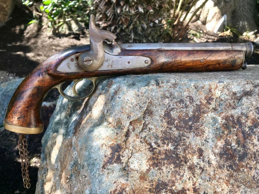Antique East India Company 1811 Modified Cavalry Pistol Originally Flintlock EIC Rampant Lion British Empire 9' Barrel Gun [Photo 32]