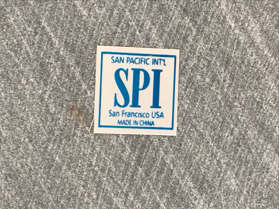 Brass Lion Sculpture On Marble Base By SPI San Pacific International 17.5'W X 6'D X 10.5'H [Photo 12]