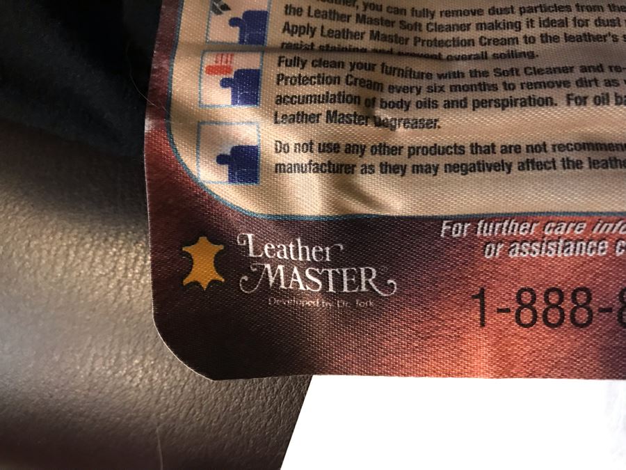 Nice Leather Master Coffee Brown Sofa Sleeper Bed 88'W [Photo 8]