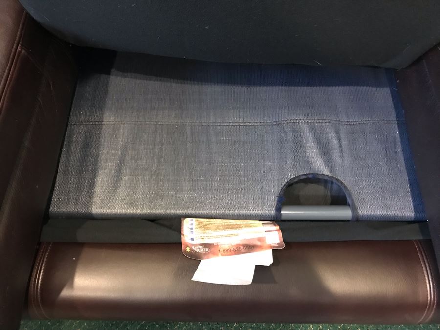 Nice Leather Master Coffee Brown Sofa Sleeper Bed 88'W [Photo 9]