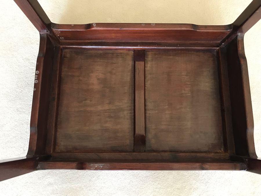 Set Of (3) Rosewood Chinese Nesting Wooden Tables 20'W X 14'D X 26'H [Photo 9]