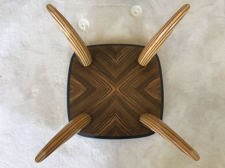 Stunning Henredon Wooden Faux Elephant Tusk Coffee Table With Glass Top 44'W X 16'H [Photo 14]