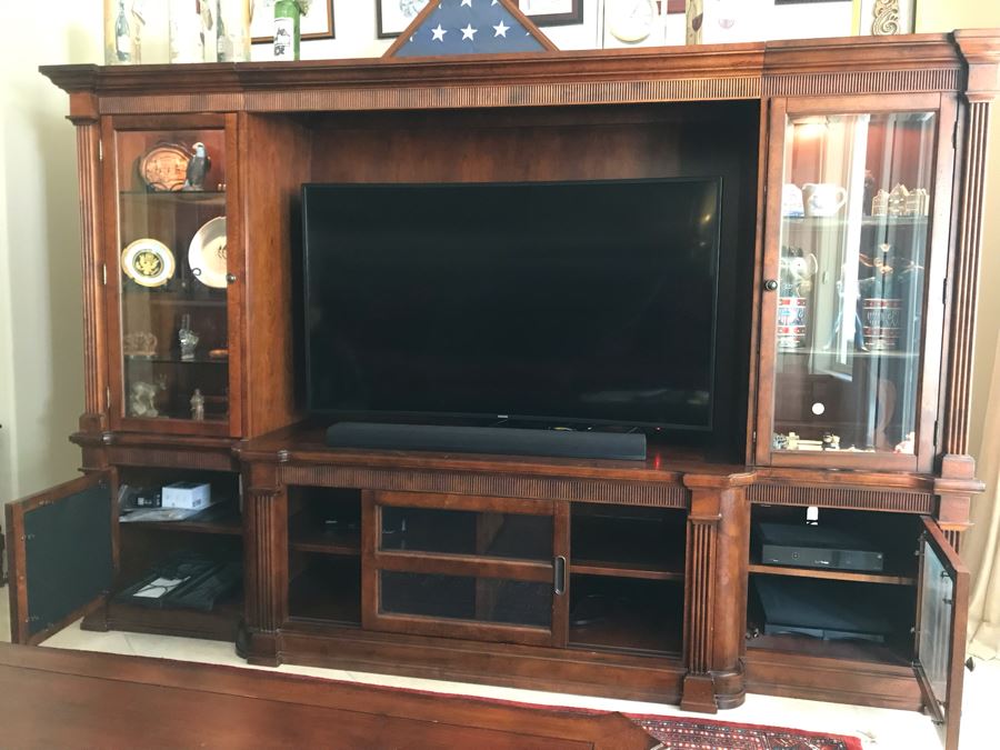 Bassett Furniture John Elway Collection Wooden 3-Piece Wall Unit ...