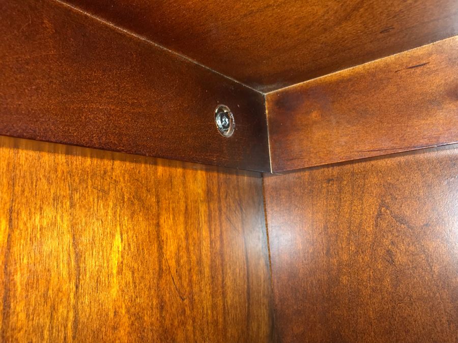 Bassett Furniture John Elway Collection Wooden 3-Piece Wall Unit Bookcase Entertainment Center 101'W X 21.5'D X 65.5'H [Photo 10]