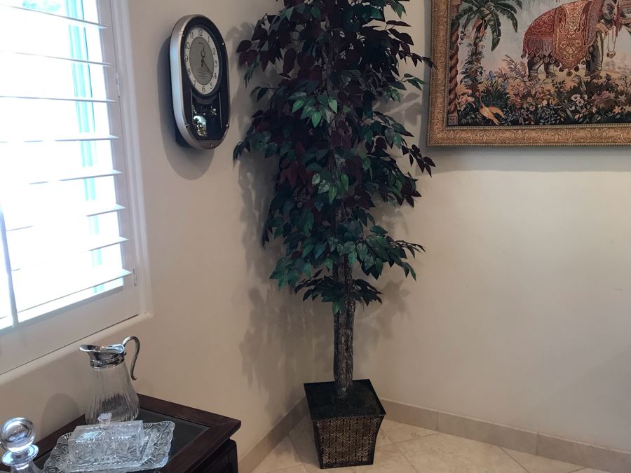 Faux Indoor Tree Plant With Pot Apx 91'H [Photo 5]