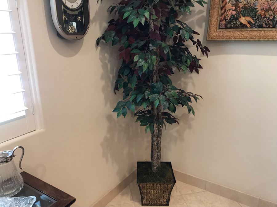 Faux Indoor Tree Plant With Pot Apx 91'H [Photo 4]