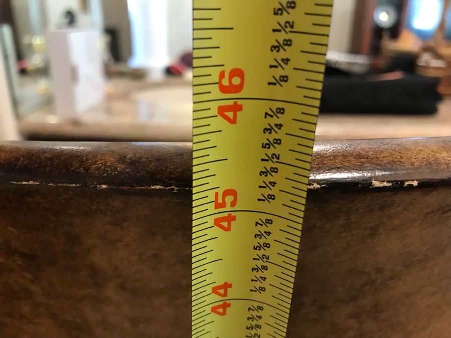 Pair Of Bar Height Wooden Bar Stools 45.5'TH X 36'H Of Arm X 30'H Seat Cushion [Photo 10]