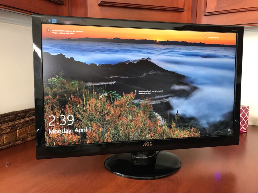 DELL Inspiron 3668 Computer With AOC E2752V 27 Inch Widescreen LED Monitor, Microsoft Keyboard And Microsoft Mouse [Photo 4]