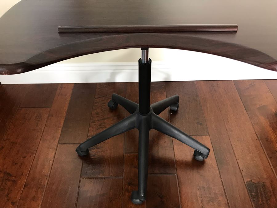 Adjustable Side Table On Casters