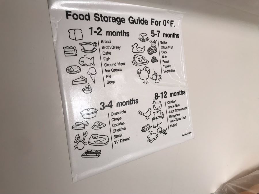 SEARS Kenmore Upright Frostless Freezer Model No 106 15 [Photo 8]