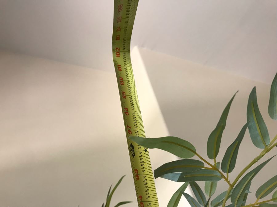 Large Faux Bamboo Plant With Pot And Stand [Photo 6]