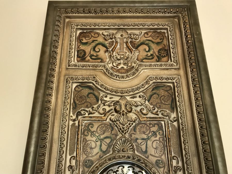 Decorative Old World European French Wall Decor Panel With Center Mirror 25'W X 60'H [Photo 3]