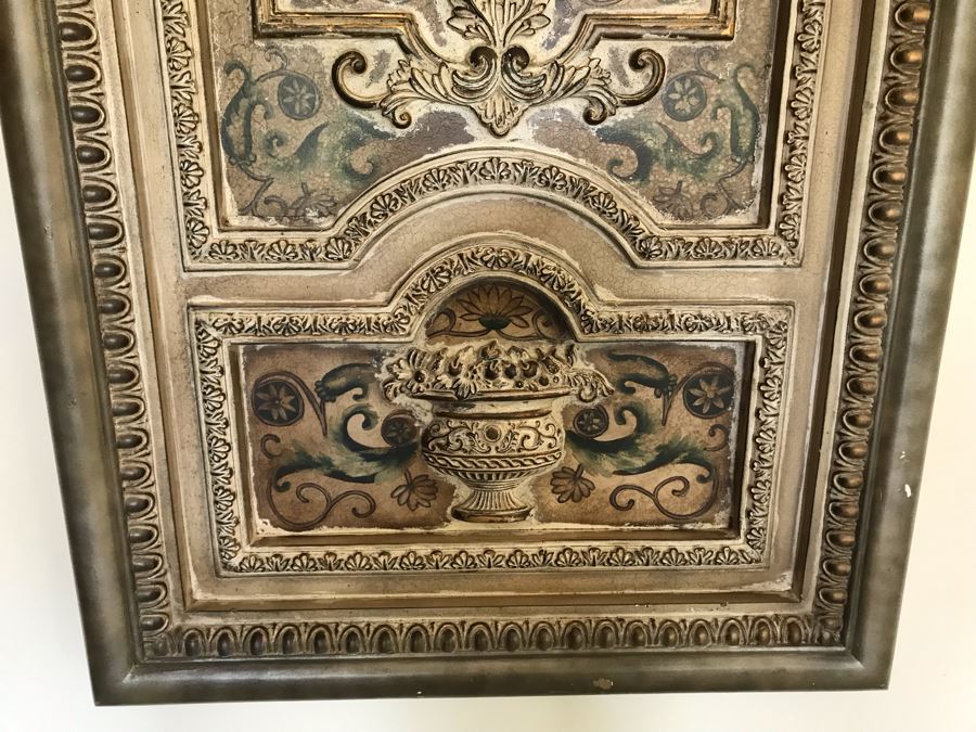 Decorative Old World European French Wall Decor Panel With Center Mirror 25'W X 60'H [Photo 4]