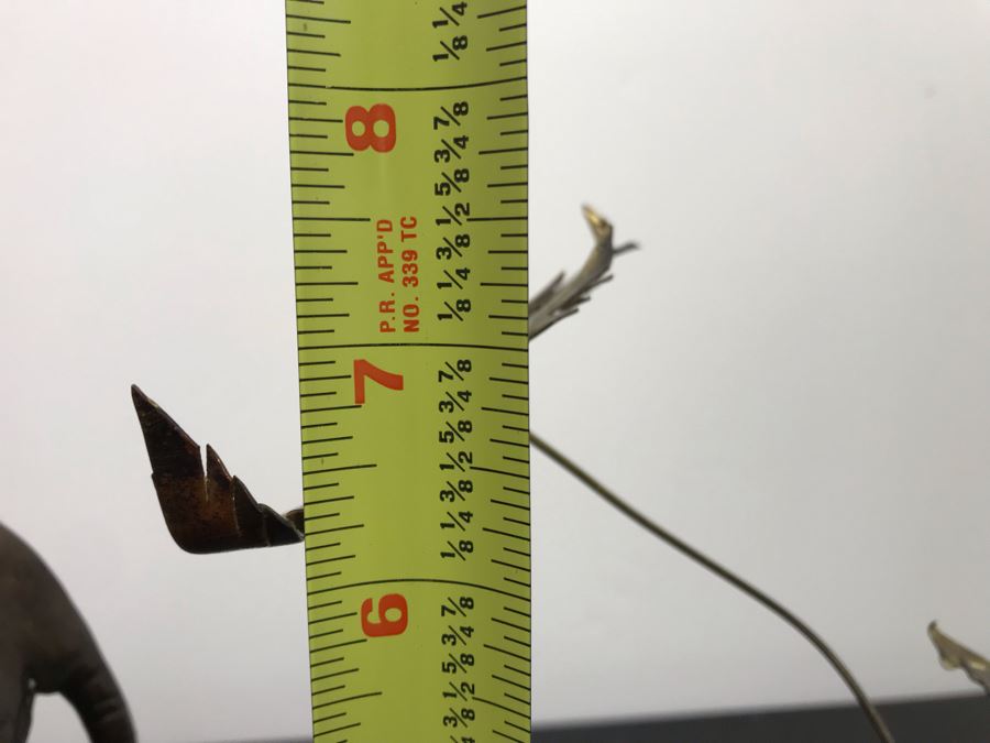 Metal Elephant Figurine Decorative Sculpture 12'H And Seagull Bird Sculpture [Photo 13]