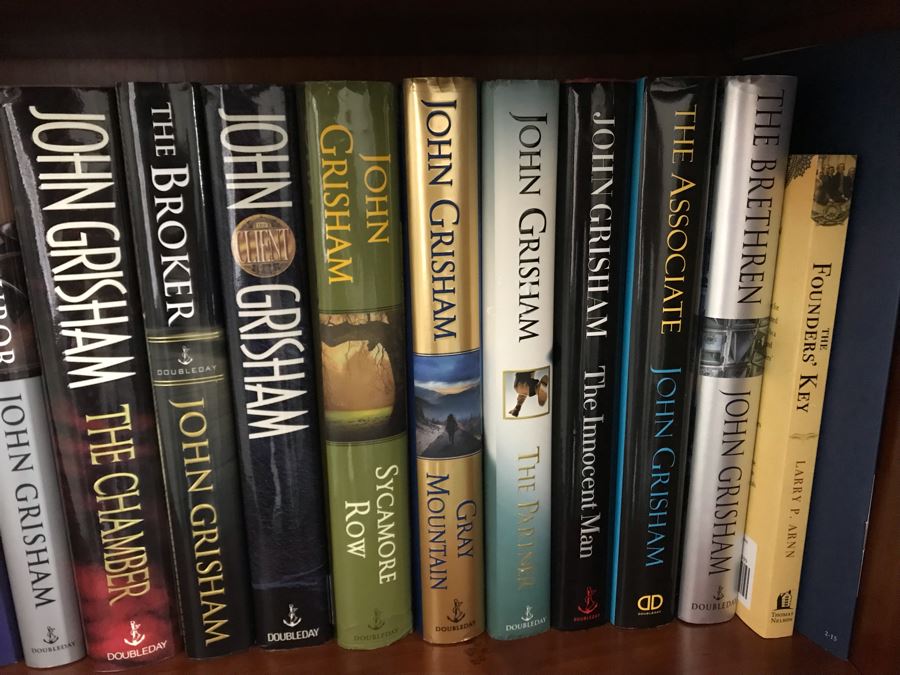 Huge Lot Of Hardback Books Novels By John Grisham, David Baldacci And More (3 Shelves) - Some First Editions [Photo 4]