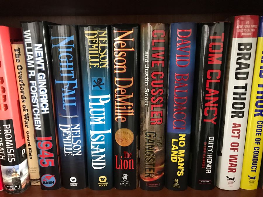 Huge Lot Of Hardback Books Novels By John Grisham, David Baldacci And More (3 Shelves) - Some First Editions [Photo 7]