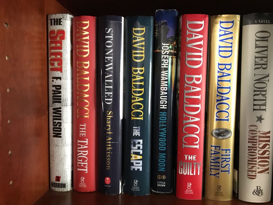 Huge Lot Of Hardback Books Novels By John Grisham, David Baldacci And More (3 Shelves) - Some First Editions [Photo 9]