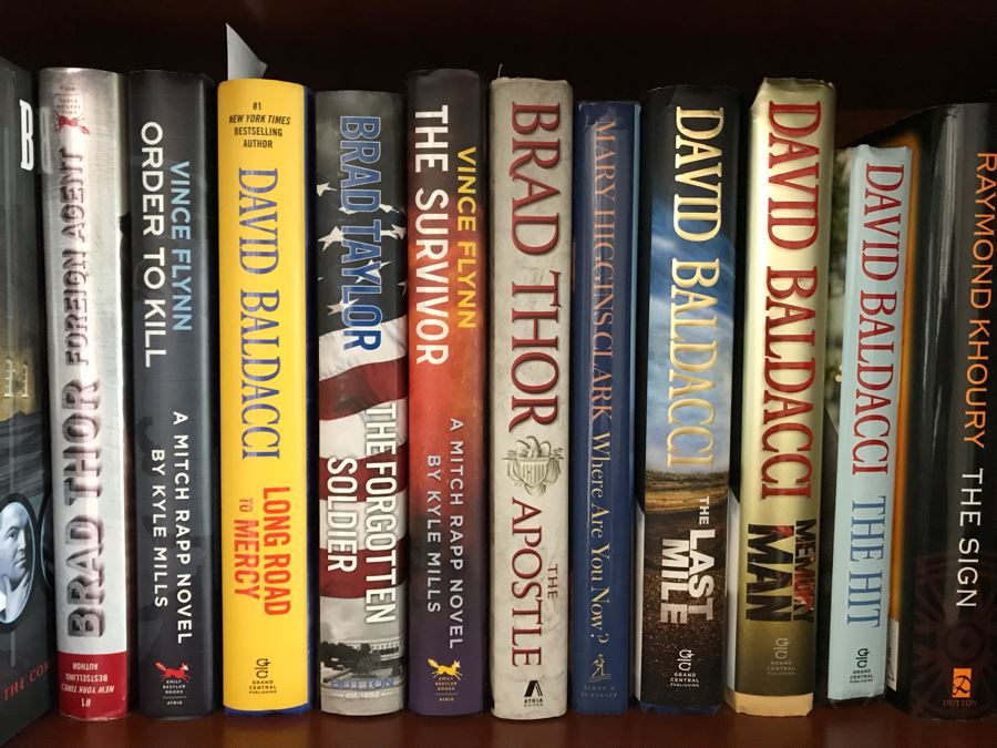 Huge Lot Of Hardback Books Novels By John Grisham, David Baldacci And ...