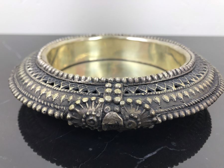 Polished Pink Quartz Sphere 7'R With Ornate Silverplate Stand And Polished Pink Quartz Obelisk 13'H [Photo 14]