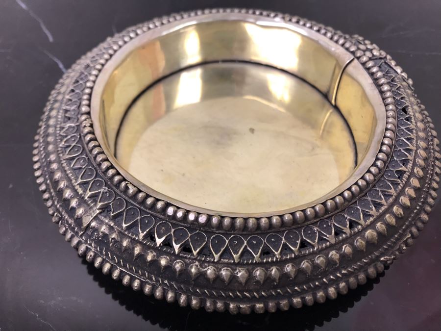 Polished Pink Quartz Sphere 7'R With Ornate Silverplate Stand And Polished Pink Quartz Obelisk 13'H [Photo 13]