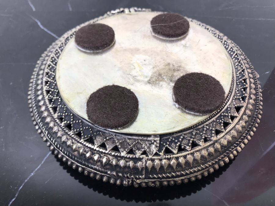 Polished Pink Quartz Sphere 7'R With Ornate Silverplate Stand And Polished Pink Quartz Obelisk 13'H [Photo 15]