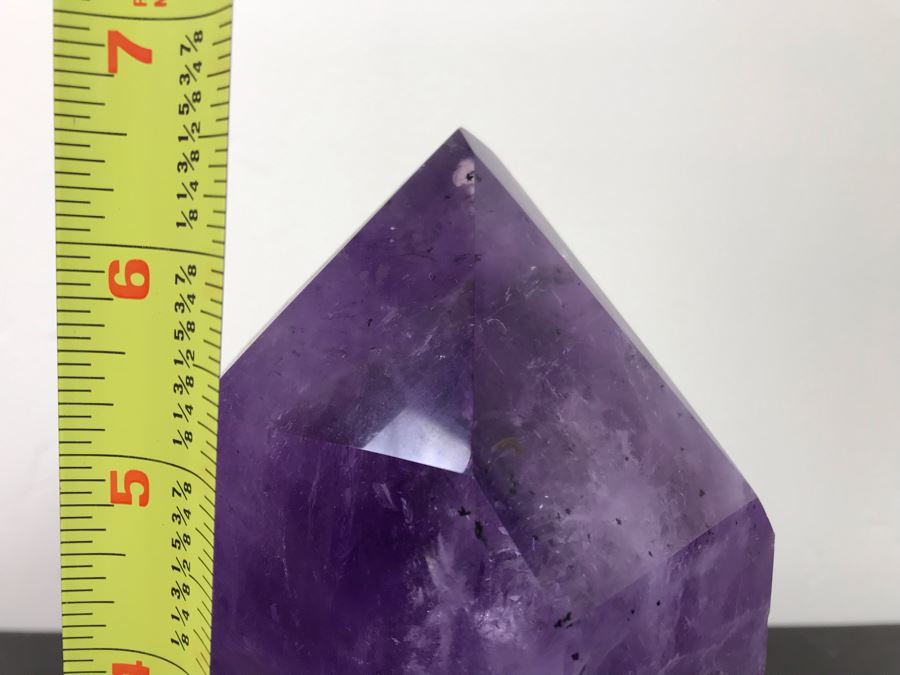 Large Polished Purple Amethyst Crystal 6.5'H X 4'W [Photo 9]
