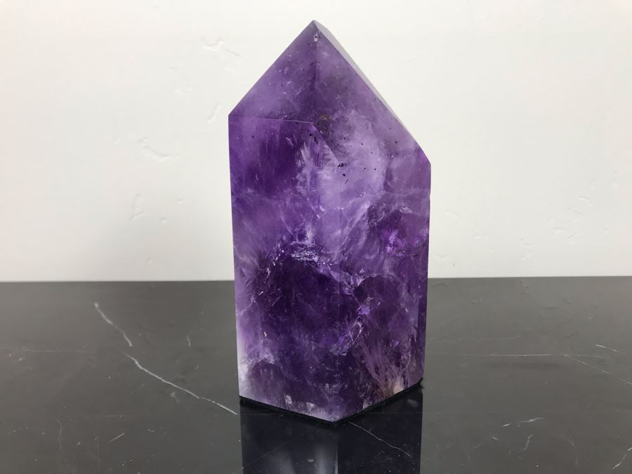 Large Polished Purple Amethyst Crystal 6.5'H X 4'W [Photo 8]