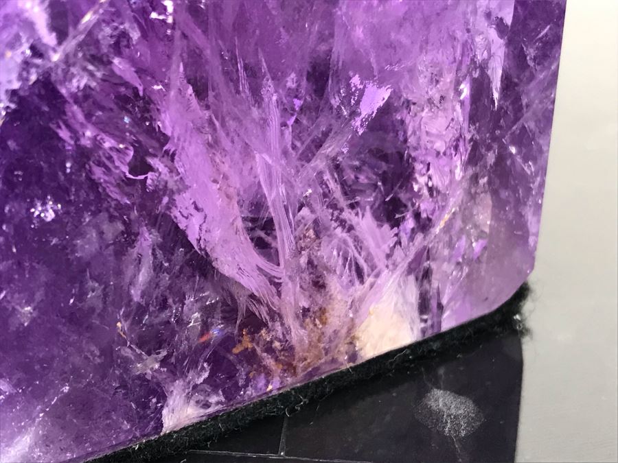 Large Polished Purple Amethyst Crystal 6.5'H X 4'W [Photo 7]