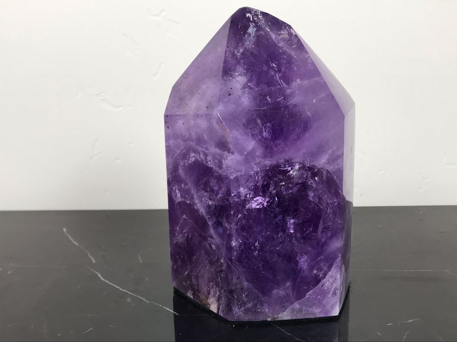 Large Polished Purple Amethyst Crystal 6.5'H X 4'W [Photo 3]