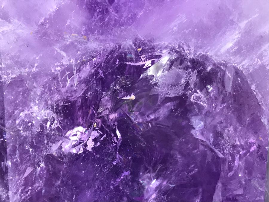 Large Polished Purple Amethyst Crystal 6.5'H X 4'W [Photo 5]