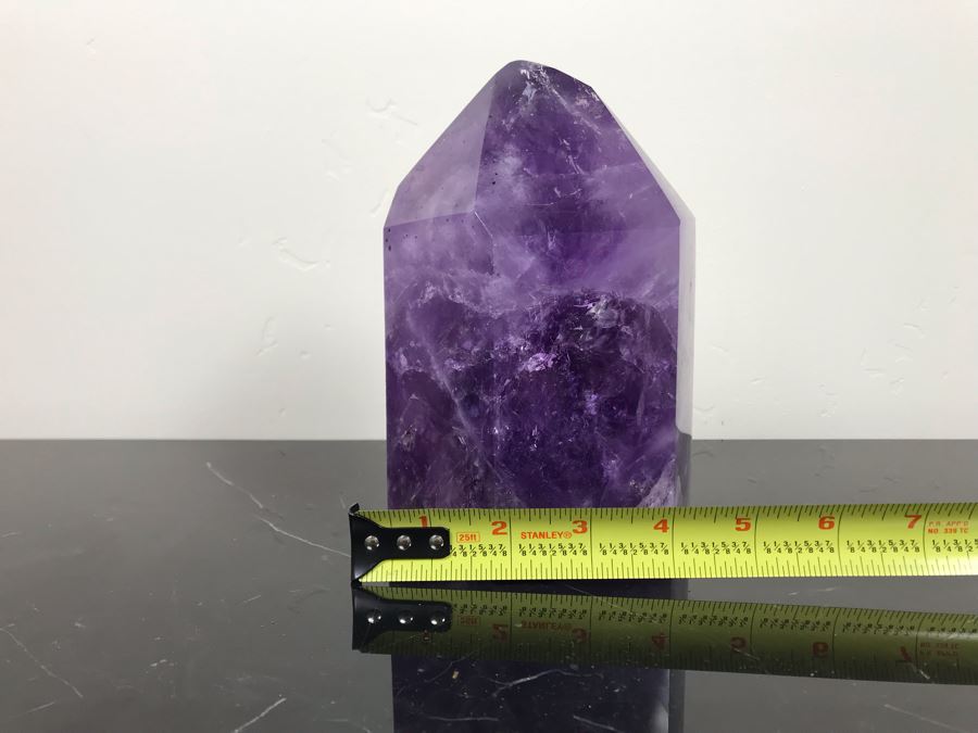 Large Polished Purple Amethyst Crystal 6.5'H X 4'W [Photo 11]