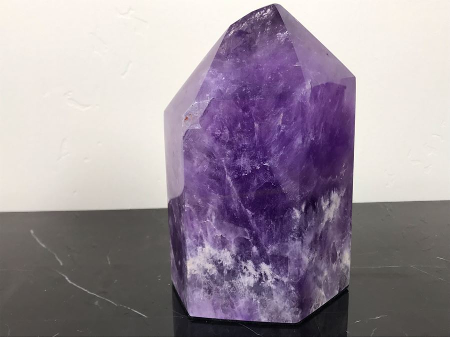 Large Polished Purple Amethyst Crystal 6.5'H X 4'W [Photo 2]