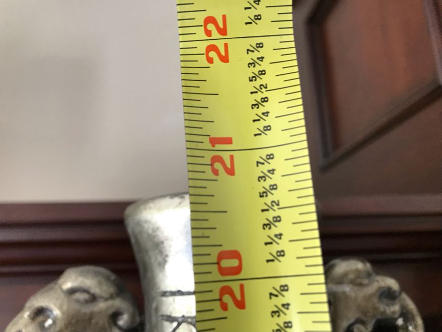 Silver Tone Decorative Box And Vase 21'H [Photo 9]