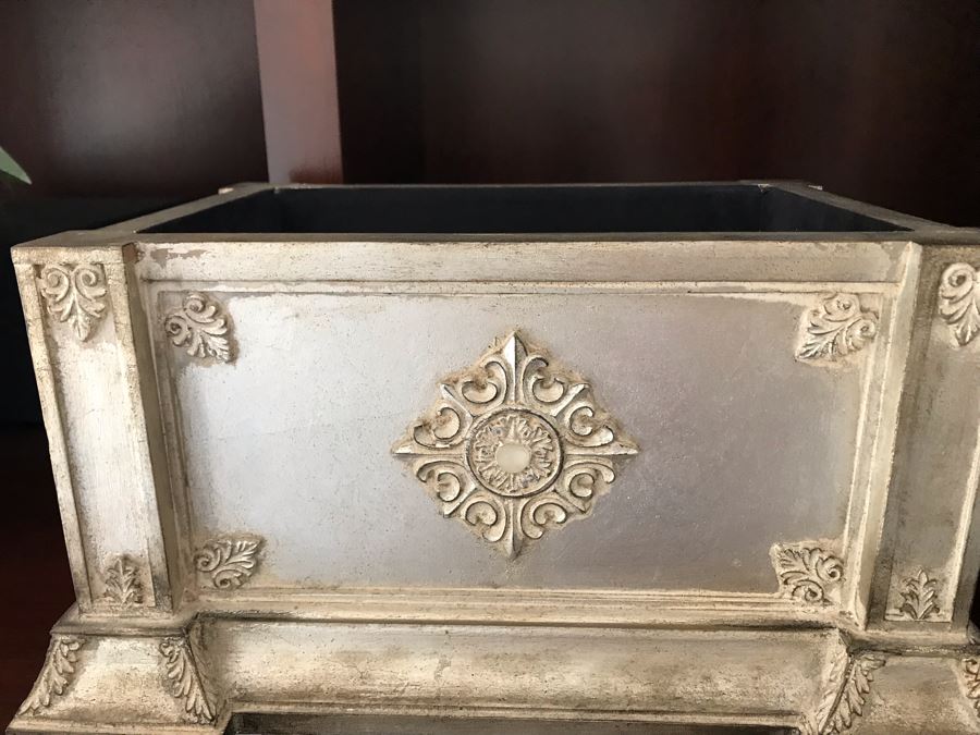Silver Tone Decorative Box And Vase 21'H [Photo 8]