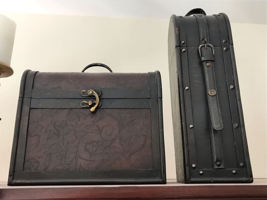 (3) Decorative Candle Holders And (3) Decorative Boxes [Photo 3]