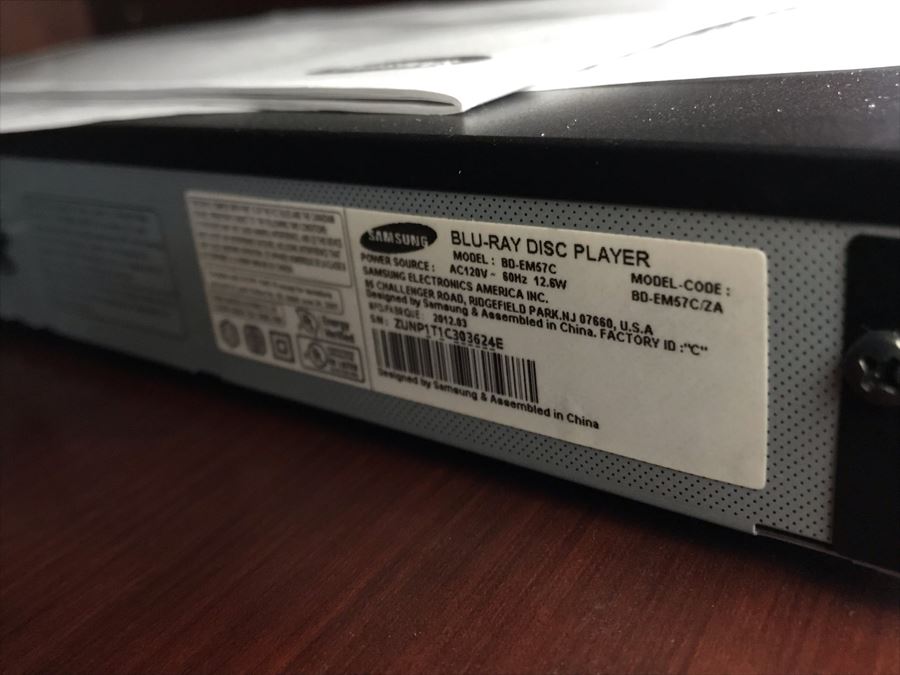 Samsung Bluray Disc Player 80-EM57C And Sony VCR Player SLV-N700 [Photo 6]