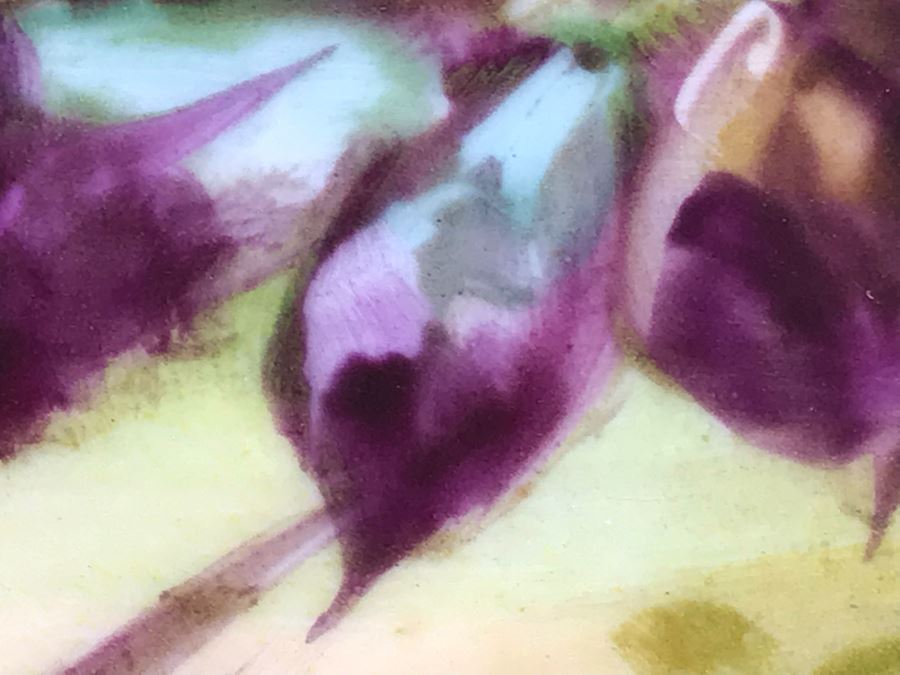 Stunning Hand Painted Limoges France Platter Of Pheasant Signed J. P. L. France With Stand 18'W X 14'H [Photo 10]