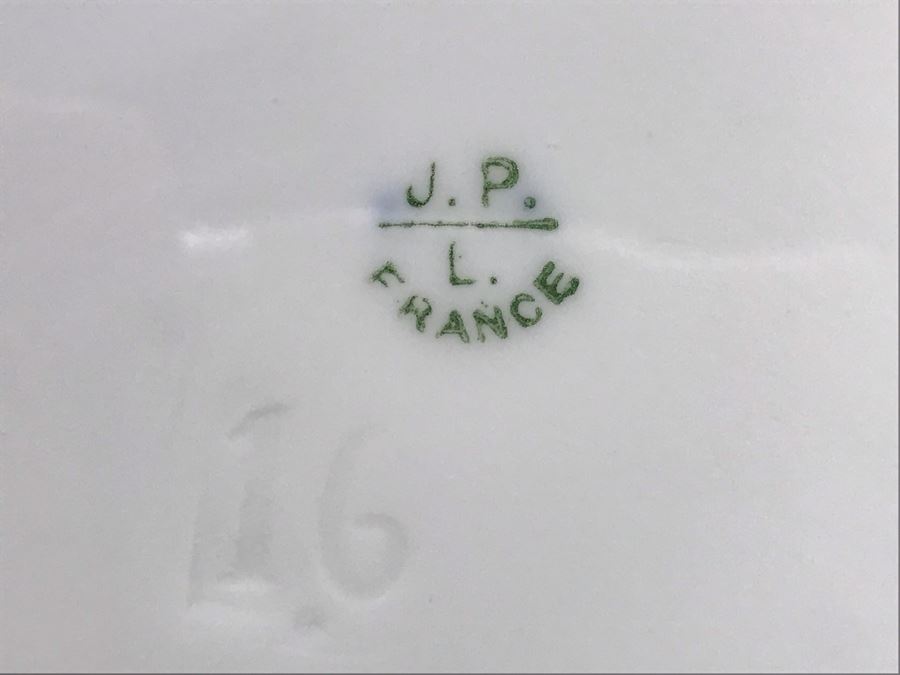 Stunning Hand Painted Limoges France Platter Of Pheasant Signed J. P. L. France With Stand 18'W X 14'H [Photo 15]