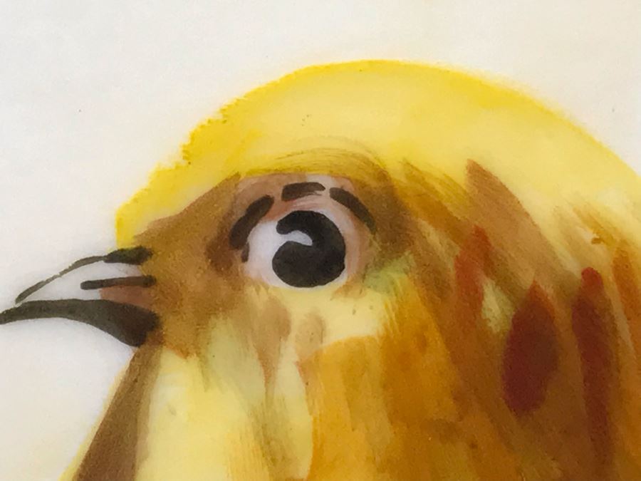 Stunning Hand Painted Limoges France Platter Of Pheasant Signed J. P. L. France With Stand 18'W X 14'H [Photo 8]