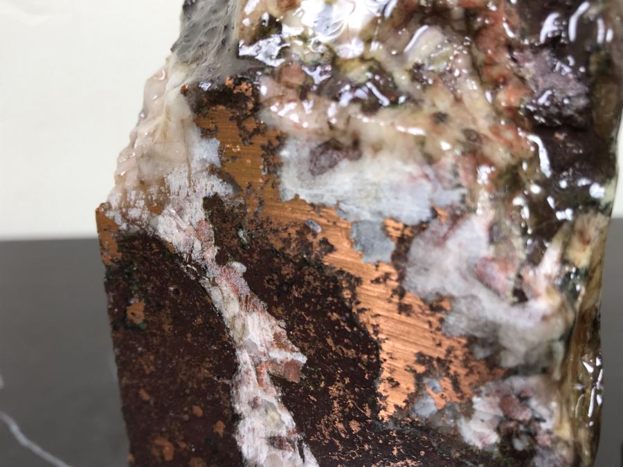 Pair Of Polished Michigan Copper Ore Bookends Each 5'H X 4'W [Photo 8]